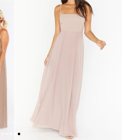 NWT Show Me Your Mumu Lauren Tie maxi dress in dove grey. Size XL - Picture 2 of 7